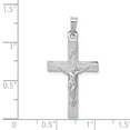 thumbnail image 2 of 14K White Gold Charm Pendant Themed 33 mm 19 Inri Crucifix, 2 of 3