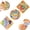 Colorful -3 Sets, variant on DIY Glass Mosaic Tiles Kit for Adults with Wooden Coasters, Mixed Color Mosaic Art Craft Kit for Home Decor Gifts, Multiple Options: 2/3/4 Sets & Styles (Colorful, Rabbit, Mixed Color, Style B/C/D)