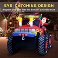thumbnail image 2 of Papá Noel inflable navideño ZPISF en Monster Truck de 8 pies, 2 of 7