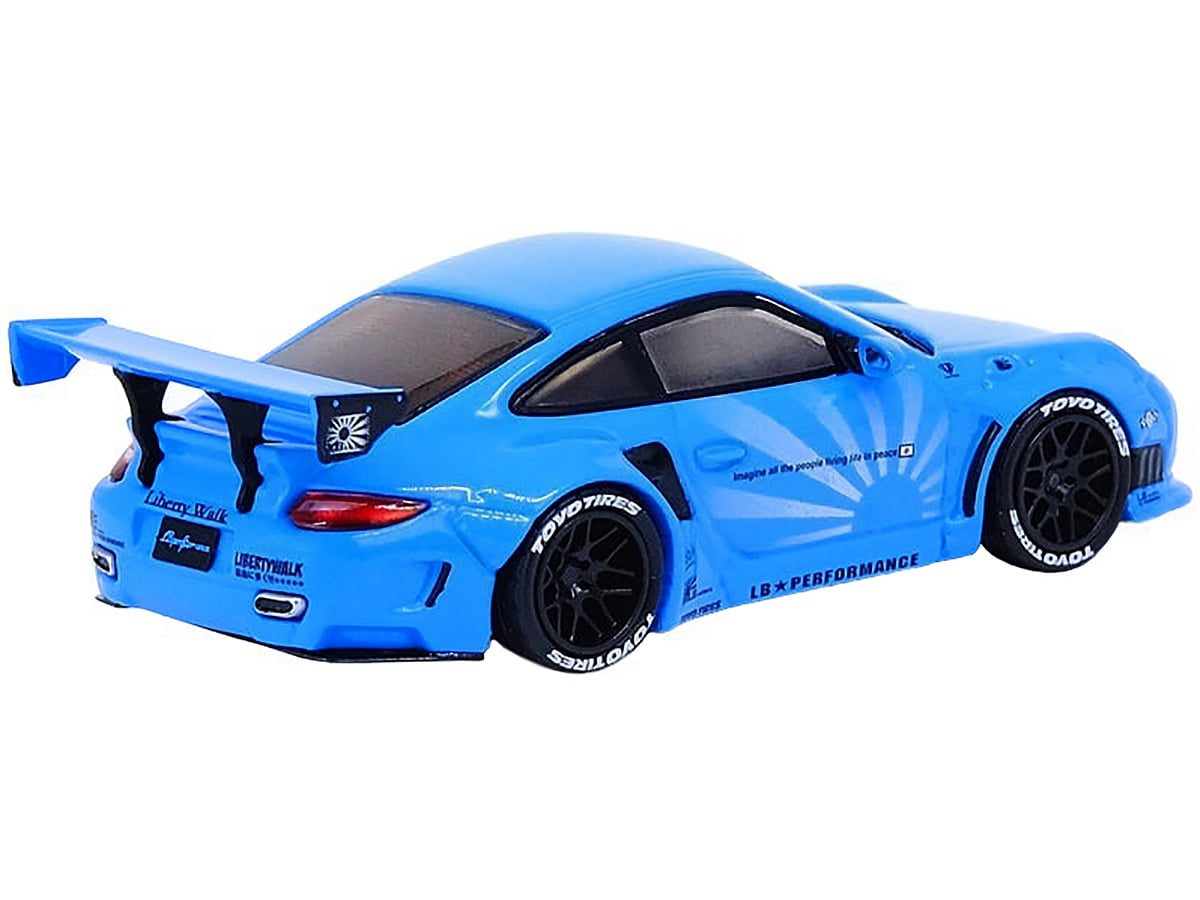 997 LBWK Liberty Walk Baby Blue 1/64 Diecast Model Car by Inno