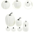 thumbnail image 2 of Mornei 7 Pieces Fake Pumpkins Model Cute Harvest Decorative DIY Small Rustic Artificial White, 2 of 7