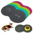 thumbnail image 2 of Tapete para cuenco de gato con 8 formas, bandeja para comida y agua para perros, mantel individual de PVC, 2 of 4