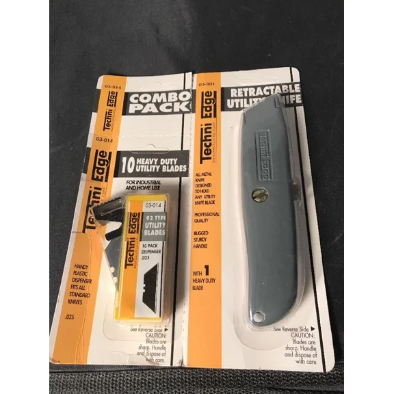 Techni Edge Retractable Utility Knife Combo Pack 03-991/03-914