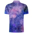 thumbnail image 5 of YDLCAFD Men's 3D Digital Print Galaxy Short Sleeve Po Lo Shirt, 5 of 5