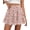 Floral Apricot Red, variant on BTFBM Summer Skirts for Women Floral High Waist Shorts Underneath Boho Tiered Flowy Tennis Skorts Casual Mini Skirt