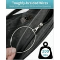 thumbnail image 3 of 5 Inch/10 Inch Wire Keychain Cable Large Stainless Steel Key Ring Loop Holder, 20/50/100 Pack, 3 of 8