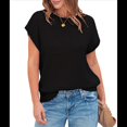 thumbnail image 1 of Top de Crochet con Cuello Redondo y Corta para Mujer, Color Negro, Talla XL, 1 of 8
