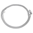 thumbnail image 6 of 10K White Gold 0.50MM Solid Box Chain Necklace 16" Length, 6 of 9
