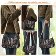 thumbnail image 4 of FORMRS Womens Shoulder Bag with Chain Strap Clutch Purse Cute Tote Handbag, Dark Flowers Pattern, 4 of 7