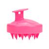 Cepillo de silicona para la cabeza del cuero cabelludo, peine para lavar el cabello, herramienta para el cuidado del cabello corporal (rosa roja) Ehuebsd Cuidado Belleza