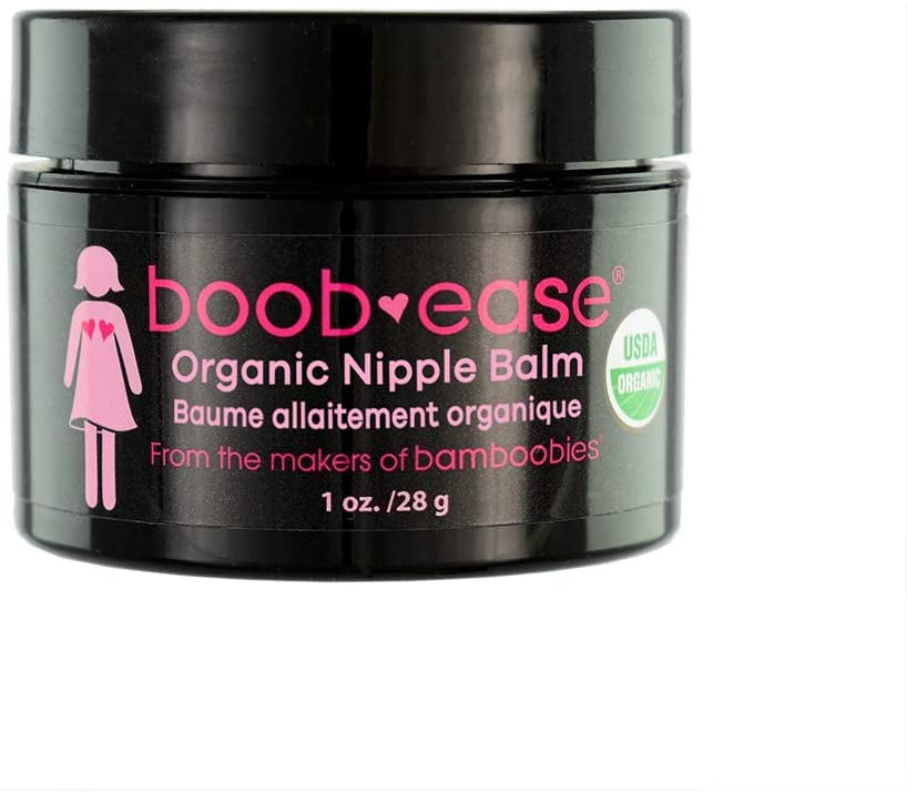 Bamboobies Organic Nipple Cream, 1 oz, Lanolin Free, Nursing Balm for Breastfeeding Moms, 1 Count