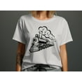 thumbnail image 5 of Train Locomotive Tshirt, Train Engine T-shirt Gifts for Men Women Boys Girls Teens, Ladies Funny Tshirt Steam Train Lover Gift Tshirt, 5 of 9