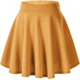 thumbnail image 1 of SURJDE Jupe Patineuse Mini Décontractée Évasée Extensible Basique pour Femmes, 1 of 7