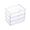 Clear, variant on 3 Drawer Vanity Organizer, Compact Makeup Drawer Storage Box for Cosmetics Bathroom Dorm Desk Countertop, Small Stackable Drawers for Office Supplies Stationery Pens Craft
