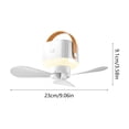 thumbnail image 3 of Camping Fan with LED Light, Portable Rechargeable Ceiling Fan with Remote Control for Tent Outdoor Travel Emergency, Hanging Fan with Light for Camping Home Use, 3 of 6