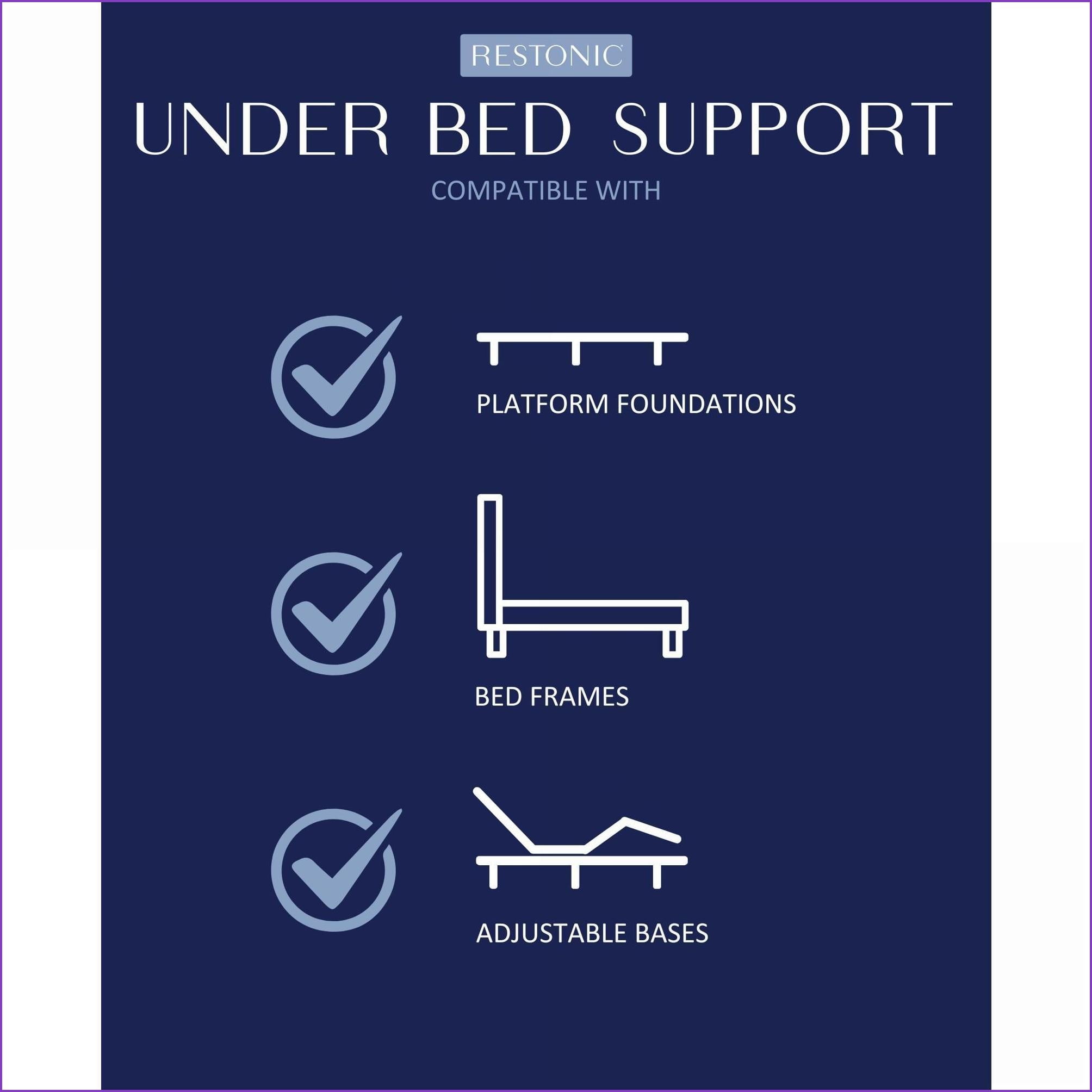 Mattresses | Restonic ComfortCare DreamLux Plush California King | White+Blue | Foam
