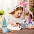 thumbnail image 5 of NSESSHome 2Pcs Easter Gnomes Decorations Bunny Ornament, Handmade Spring Easter Bunny Gnome Standing Board Faceless Plush Doll Ornaments for Easter Holiday Tiered Tray Home Table Indoor Decor Gifts, 5 of 9