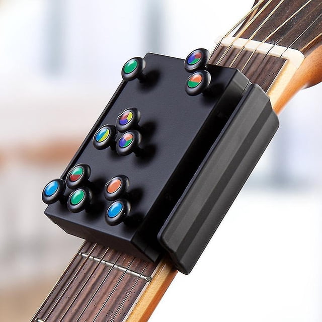 Herramientas de práctica para entrenador de acordes de guitarra HUOGUO con lección de 21 acordes