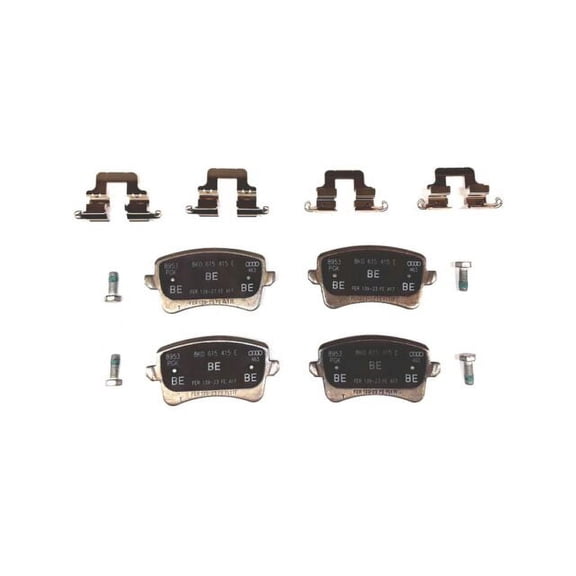 Rear Brake Pad Set - Compatible with 2009 - 2015 Audi A4 Quattro 2010 2011 2012 2013 2014