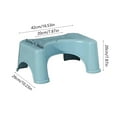 thumbnail image 3 of Grrvtrz Toilet Stool Squatting Poop Stool Bathroom Potty Step Stool Toilet Assistance Steps Step Stool Fits All Toilets Detachable Stackable,Bathroom Decor,Bathroom Accessories, 3 of 7