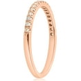 thumbnail image 3 of Pompeii 1/4ct Diamond Wedding Ring 10k Rose Gold (H/I,I1-I2), 3 of 4
