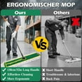 thumbnail image 5 of 42" Commercial Dust Mop for Floor Cleaning,  Large Flat Mop with Long Handle, Sweeping Broom with 2 Different Mops Pads, Industrial Mop for Hardwood, Tile, Gym, Office, Mall, Warehouse, 5 of 7