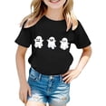 thumbnail image 2 of Weebloom Kids Halloween Shirts Boys Girls Children Printed T Shirt Style Short Sleeved Top for 1-13 Years Outwear,2-3 Years, 2 of 3
