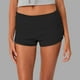 thumbnail image 2 of Leggings de cintura baja y doblez para mujer: pantalones cortos ajustados de color liso con tejido de poliéster, adecuados para el verano, el uso informal y el uso diario., 2 of 5