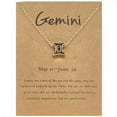 thumbnail image 4 of Twelve Constellation Necklace Black Dripping Oil Constellation Card Clavicle Chain, 4 of 9