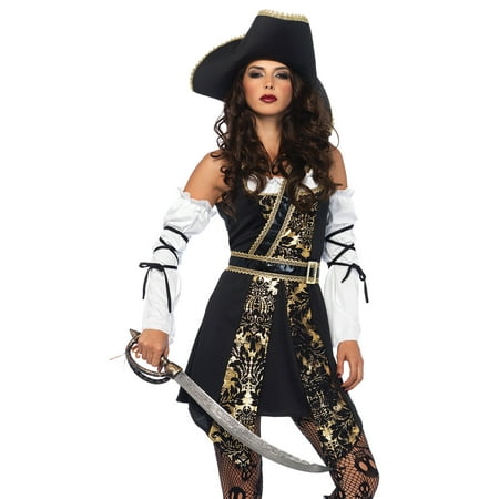 Leg Avenue Women's Black Sea Sexy Pirate Costume