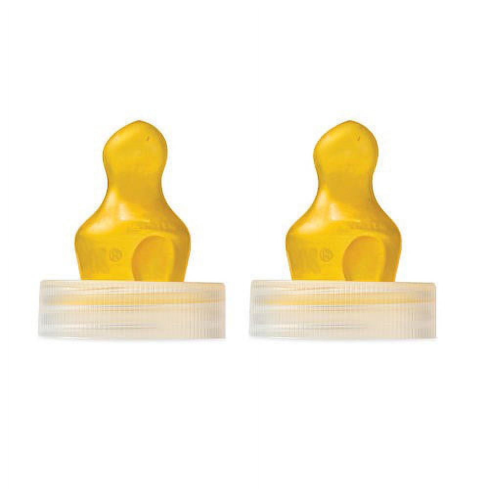 NUK Ready to Feed Nipple 2 Latex Orthodontic Nipples - No Need to Pre-wash