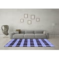 thumbnail image 3 of Ahgly Company Indoor Rectangle Abstract Blue Modern Area Rugs, 6' x 9', 3 of 4