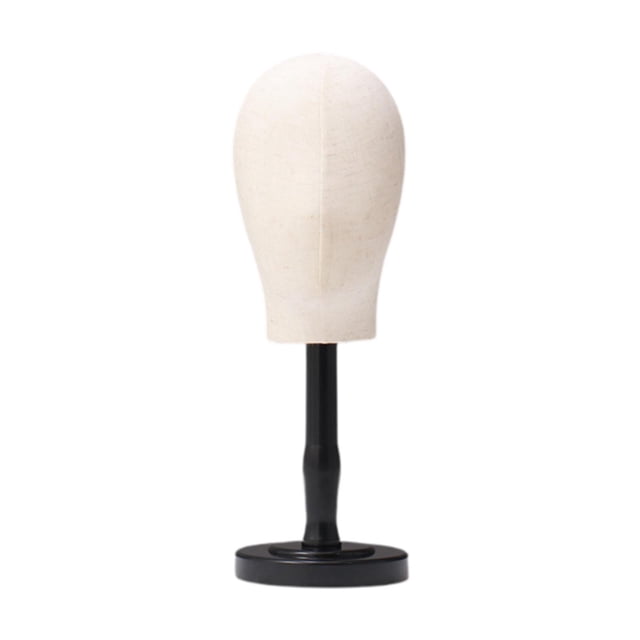 Milaget Mannequin Head Multifunctional Hat Rack Standing Stand for Cap Salon Black Medium