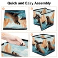 thumbnail image 4 of Sea Lion Foldable Storage Box with Handle, 10.8"x10.5"x10.6", Large Capacity - Storage Bin and Containers, 4 of 6