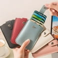 thumbnail image 3 of Pull-Out Card Organizer, Pu Leather Phone Card Holder Sleeve Pull out Credit Card Holder, Small Slim Credit Card Holder Wallet for Women Multi Slot Card Holder, 3 of 6