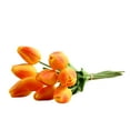 thumbnail image 2 of Manunclaims 1 Bouquet Tulips Artificial Flowers Faux Tulip Stems Real Feel PU Tulips for Easter Spring Wreath Wedding Bouquet Centerpiece Floral Arrangement Cemetery Table Decor, 14.2" Tall, 2 of 8