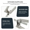 TUIBELYN Stainless Steel Air Fryer Roast Chicken Fork BBQ Grilled Fork