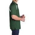 thumbnail image 3 of Mafoose Men's Dry Zone Colorblock Raglan Polo Shirt Forest Green/ White Medium, 3 of 5