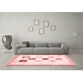 thumbnail image 3 of Ahgly Company Indoor Rectangle Solid Red Modern Area Rugs, 8' x 10', 3 of 4