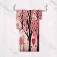 thumbnail image 5 of Coolnut Love Tree Bathroom Towel Set Absorbent Soft 3-Piece Bath Towel Hand Towel Washcloth Decorative Towels for Bathroom Gym Hotel Beach Swimming Pool Washcloth Gift, 5 of 7