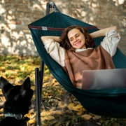 Tranquillo Universal 116 Double Hammock w/ Adjustable Stand & Bag, Peacock