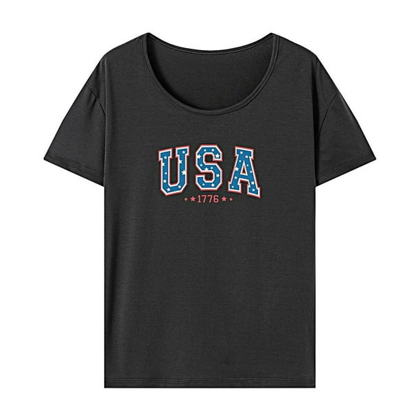 Camiseta de verano para mujer, ropa de calle, cuello redondo, camisa con cuello redondo para ir de compras SG