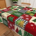 thumbnail image 3 of Lfeey Christmas Tablecloth 60x102 Inch, Xmas Wipeable Table Covers for Party Dinner Home, 3 of 5