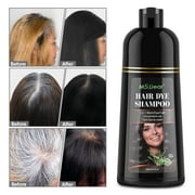 HailiCare Coconut Oil Essence Hair Color Shampoo Moisturizing Hair Dye Shampoo,500ml (Black)