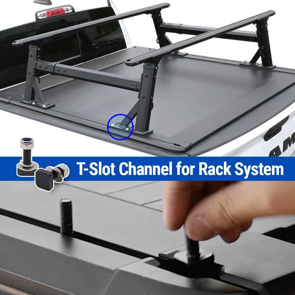 Syneticusa AR Hard Aluminum Retractable Truck Bed Tonneau Cover for 2022-2025 Maverick 4'6" (54.4") bed