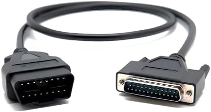 KY-auto OBD2 16 Pin Splitter Extension Cable - Male To Dual Female Y Adapter (12 Inch)