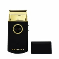 GAMMA  Uno Single Foil Rechargeable Shaver, Black, Travel Size