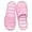 Rose red, variant on Soft Cotton Open-Toe House Slippers for Women and Men, Indoor Comfort Bedroom Shoes