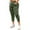 Army Green, variant on Fashion Olyvenn Womens Cargo Pants Drawstring High Waisted Jogger Track Pant Skinny Tapered Casual Pants Workout Trousers with Pockets Army Green XL
