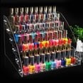 thumbnail image 4 of Nail Polish Display Holder,Durable Polish Acrylic Clear Nail Polish Organizer Nail Polish Rack Smooth Operation, 4 of 5